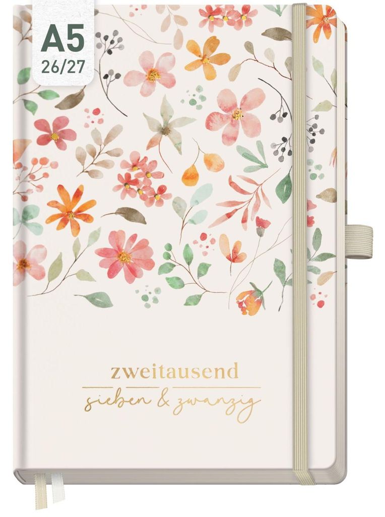 Wochen-Notiz-Timer Classic 2026/2027 / 17 Monate / A5 / Produktbild 