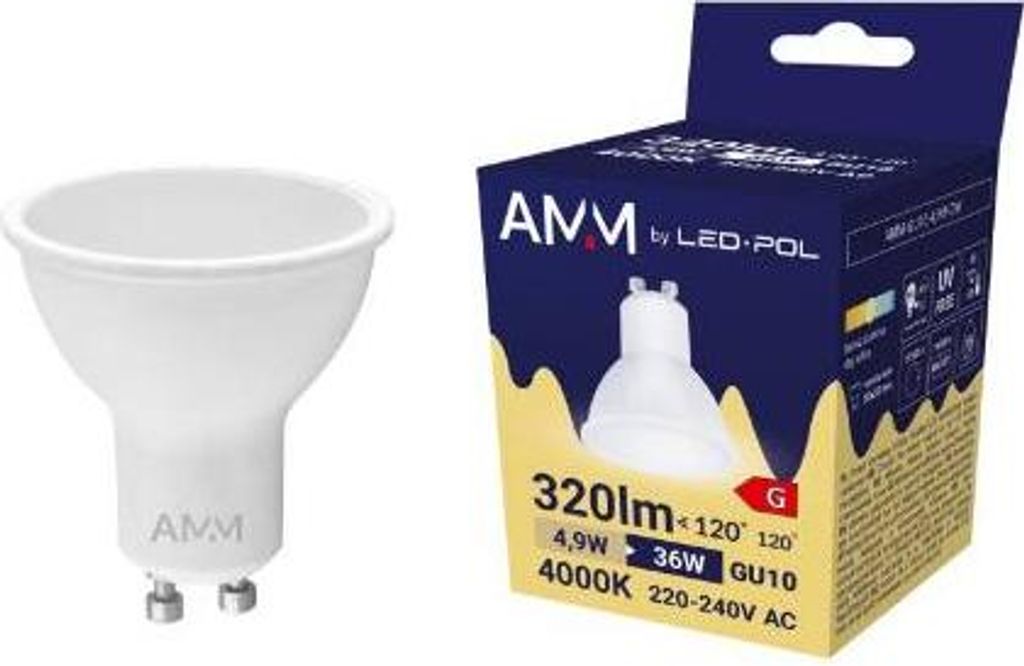 Glühbirne AMM-GU10-4,9W-DW