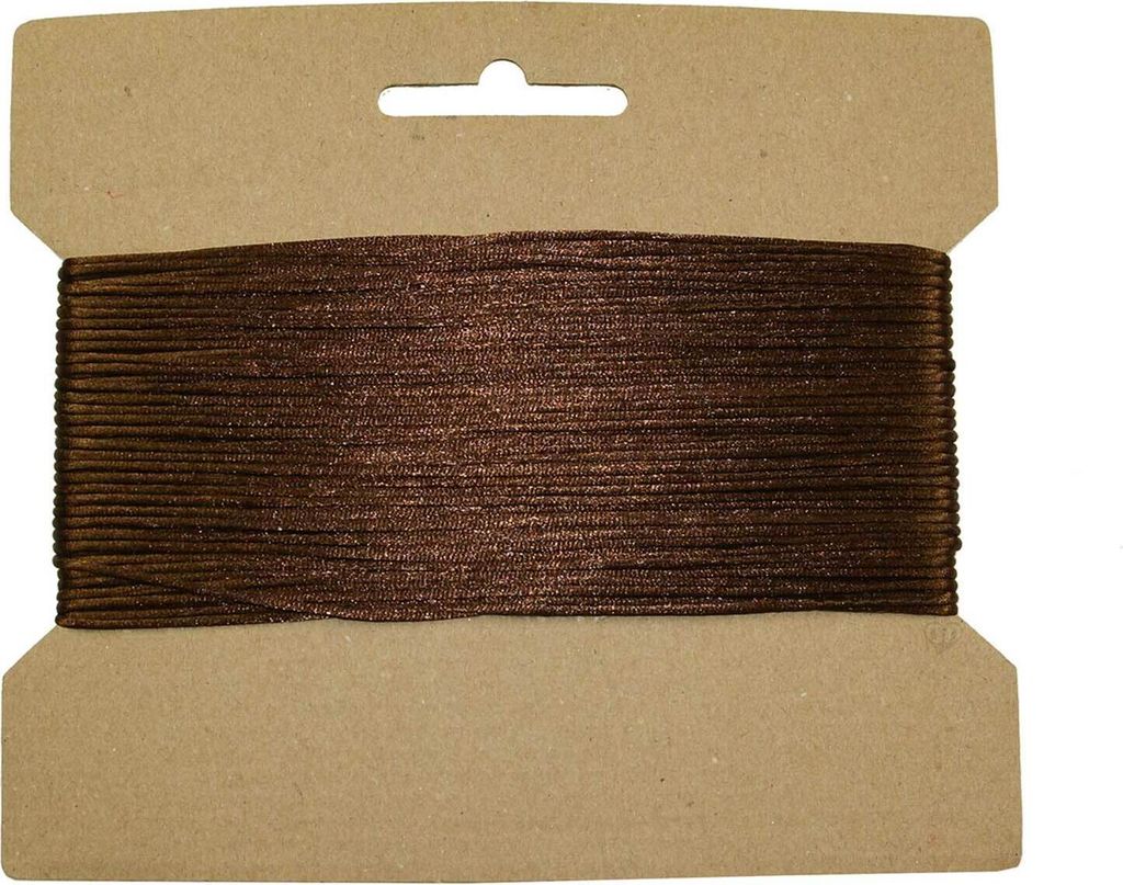 25m Satinschnur Flechtschnur Satinkordel Kumihimo, 1 o. 2mm Durchmesser Farbwahl