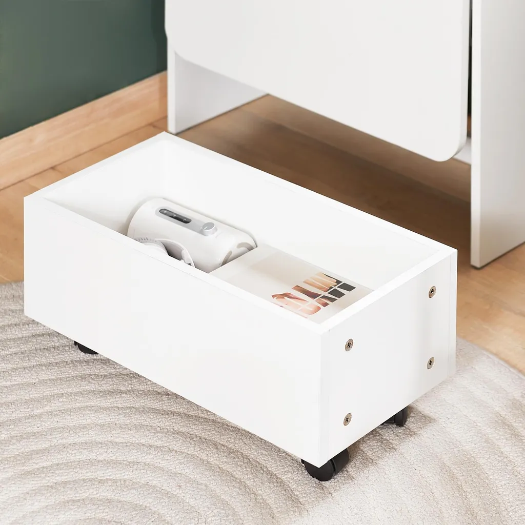 Bureau informatique modulable SoBuy, table pliable et caisson mobile - 4