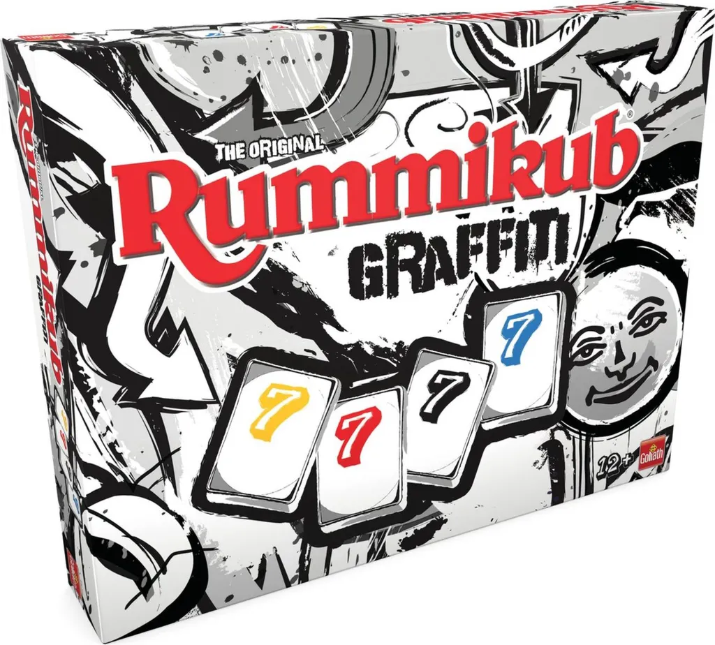 Rummikub Graffiti Goliath : Design Urbain et Tuiles Gravées Colorées