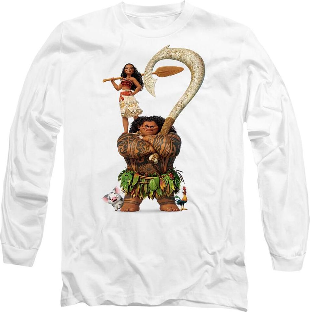 Moana - T-Shirt für Herren/Damen Uni TV14307 (S) (Weiß)