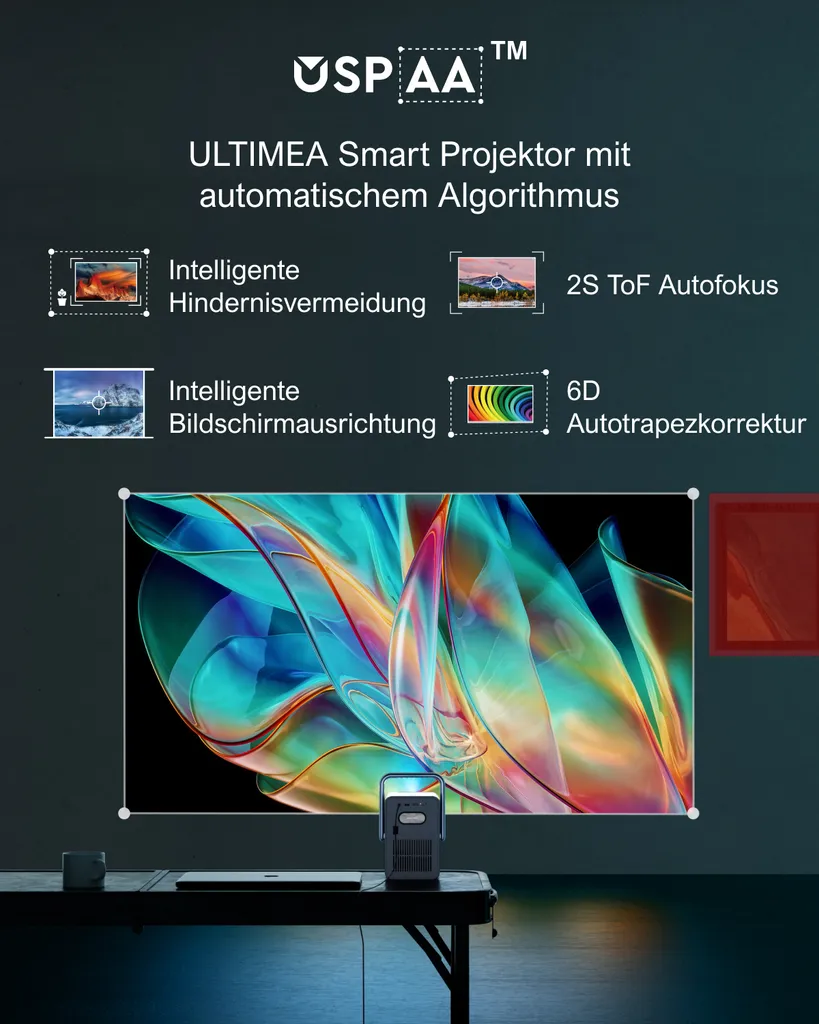 Mini Projecteur Full HD Poseidon E40 Silencieux avec Netflix Intégré - 12