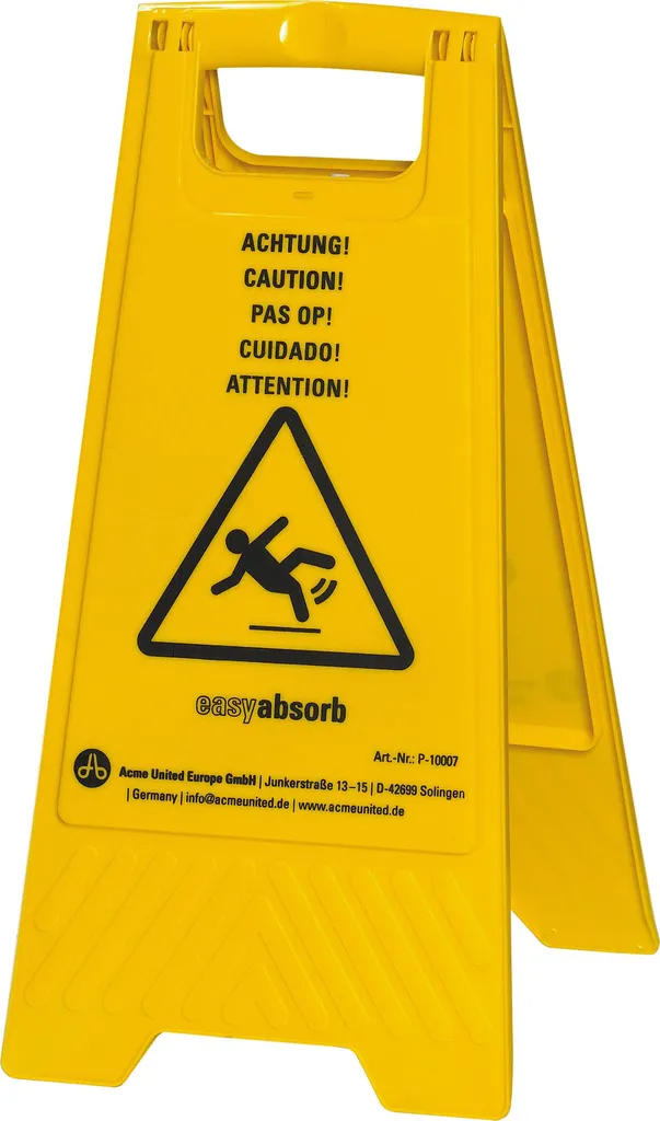 Chevalet de signalisation Attention Risque de glissade pour sol