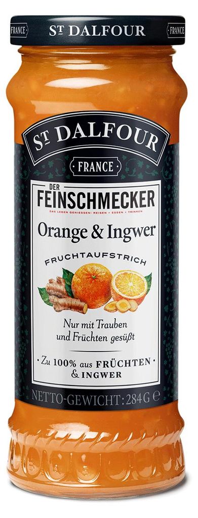 St. Dalfour Fruchtaufstrich Ingwer Orange Brotaufstrich Produktbild 
