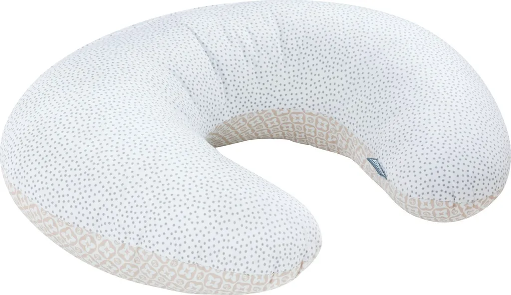 Coussin doudou certifié 100% coton pour bébé 40x60 cm modèle Lui Dots