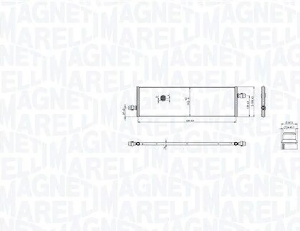 Radiateur de refroidissement moteur pour réparation Tesla Model 3
