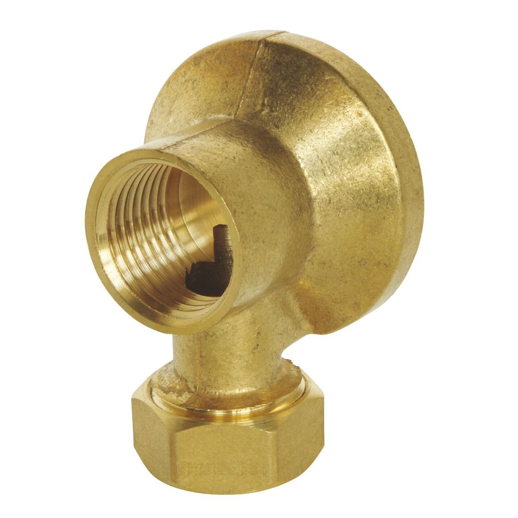 SOMATHERM FOR YOU – Wandarmatur für Zapfhahn – Gepresster Flansch für Kupferrohr Ø 14 mm – F 1/2" – Gehäuse aus rohem Messing
