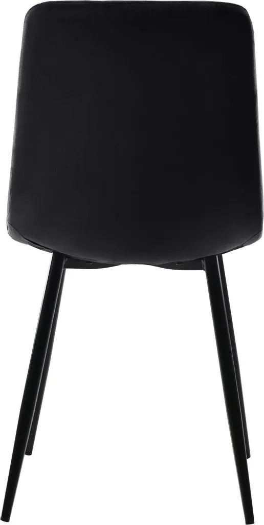 Set de 4 chaises confortables pour table de cuisine en velours doux