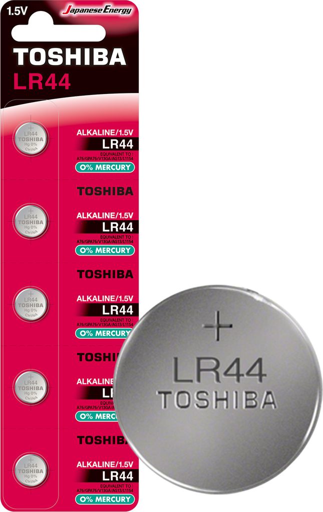 Bateria Alkaliczna Specjalistyczna TOSHIBA LR44 Blister Zdjęcie produktu 