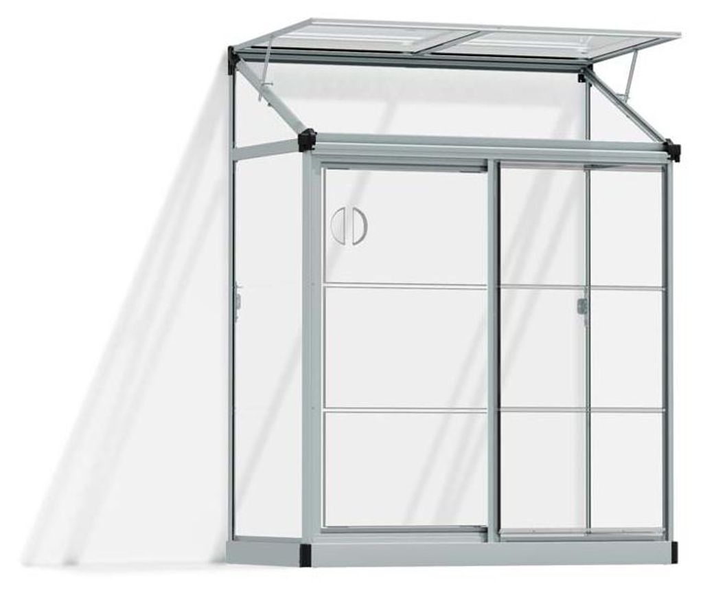 Palram - Canopia Kunststoff Aluminium Anlehngewächshaus Produktbild 