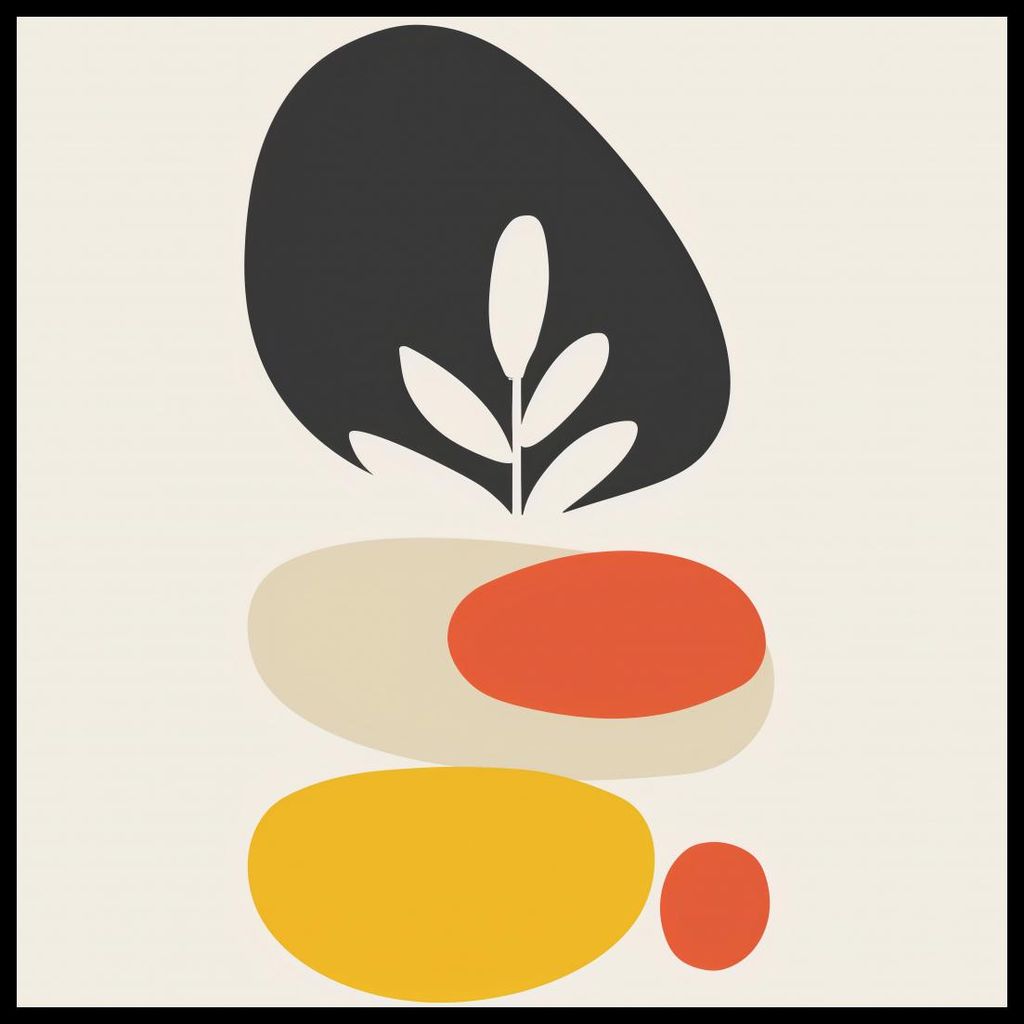 Plakat 60x60cm Botanische Konsistenz