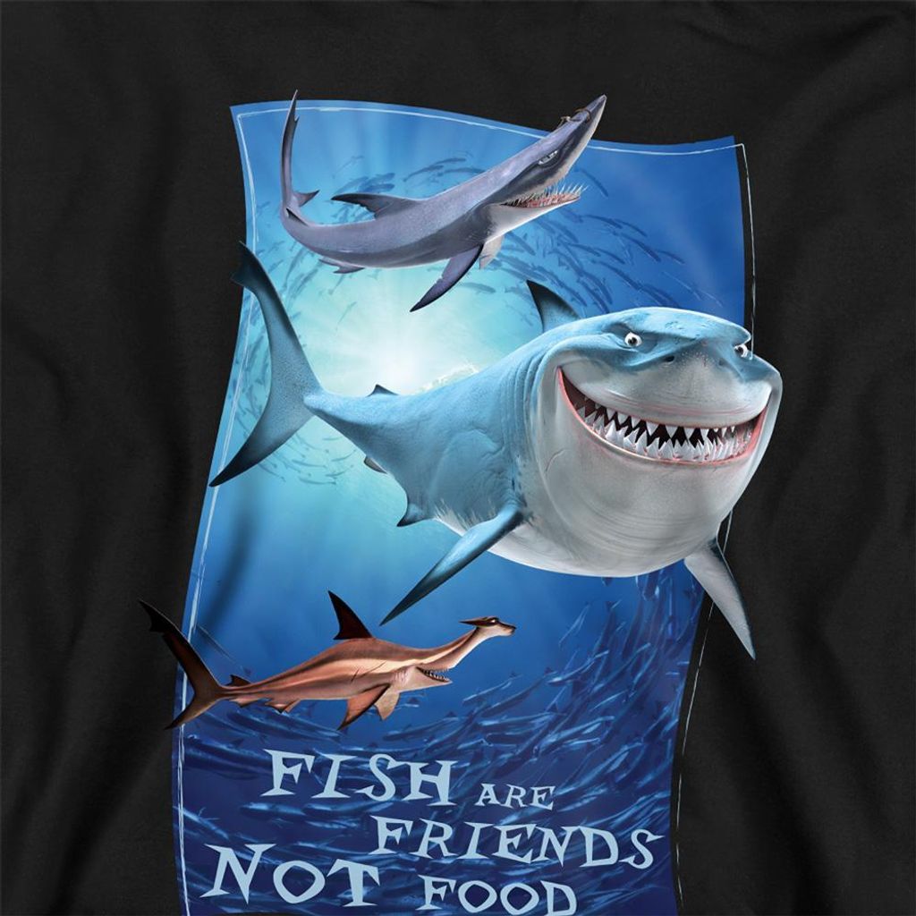 Finding Nemo - "Fish Are Friends" Kapuzenpullover für Kinder TV22661 (152-158) (Schwarz)