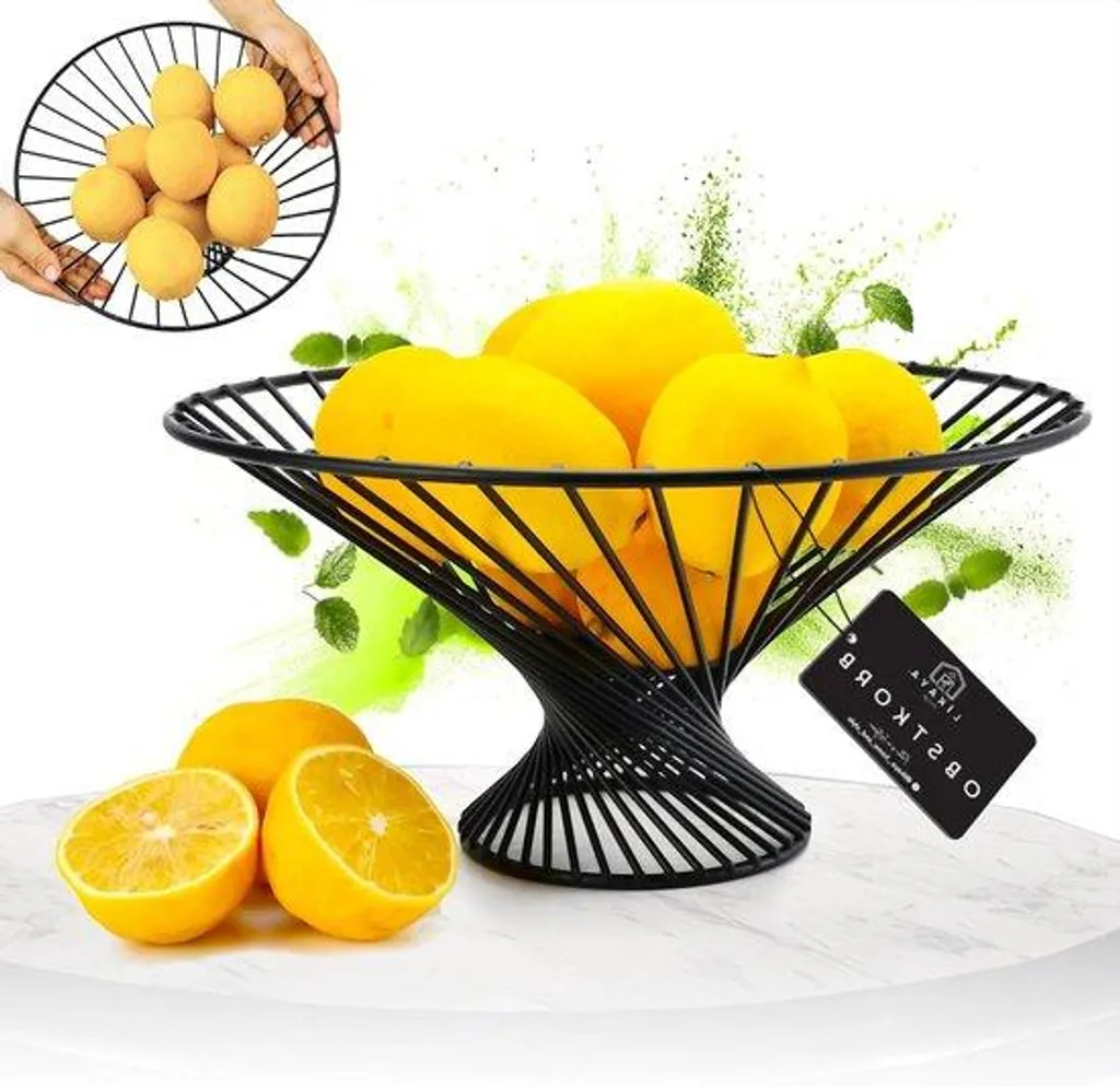 Corbeille à fruits anti-moisissure noire - fini les fruits gâtés trop vite