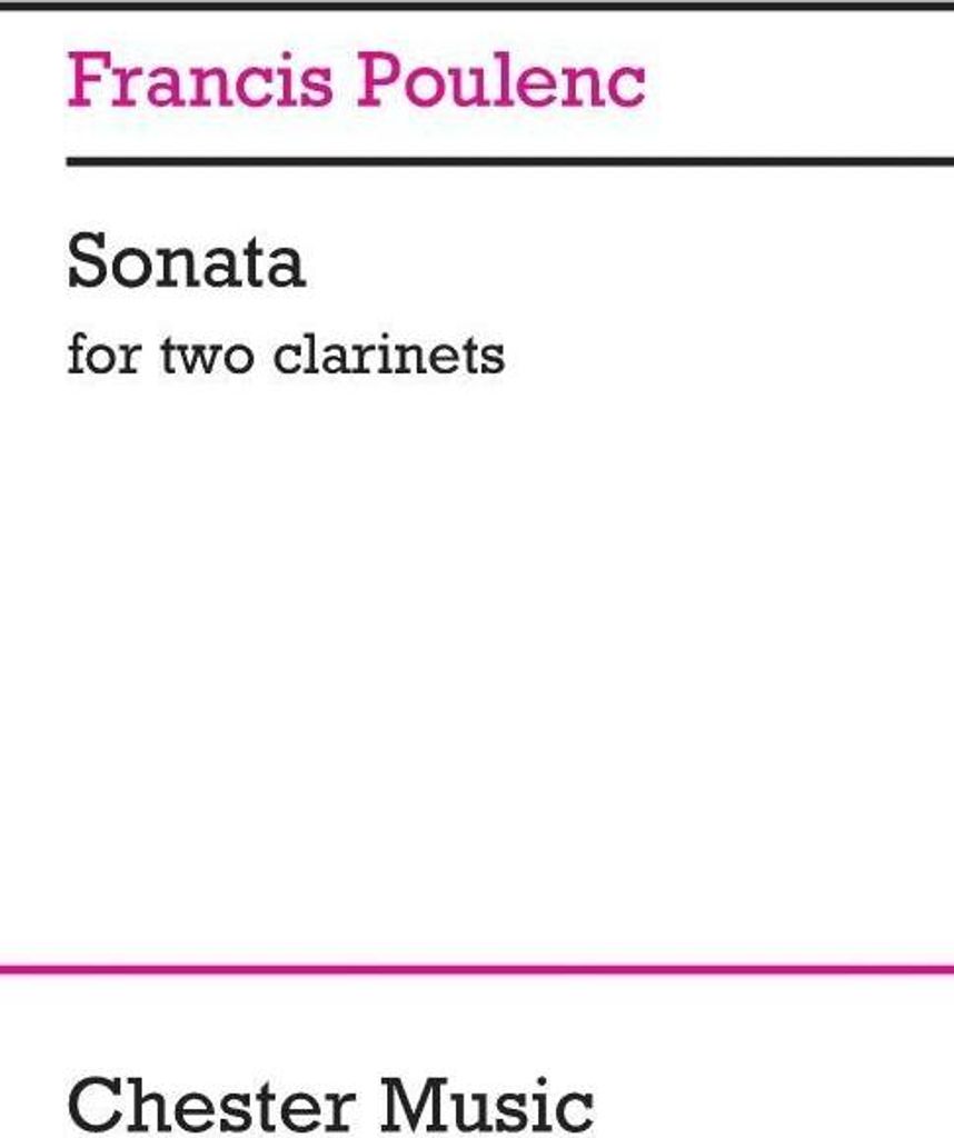 Sonata for Two Clarinets
