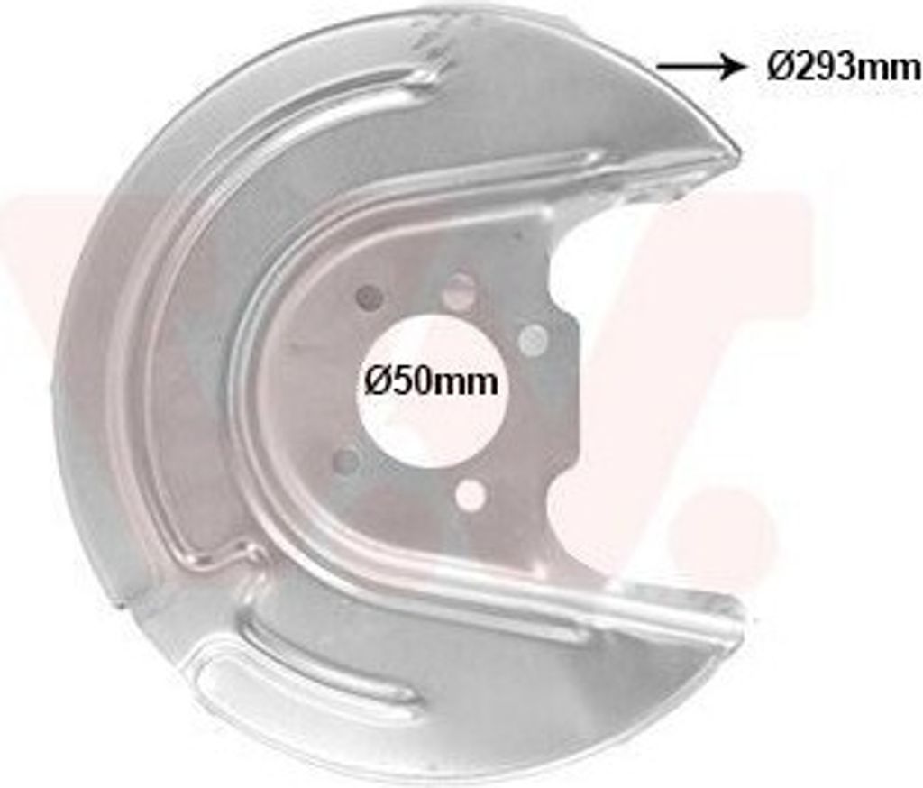 VAN WEZEL Spritzblech Bremsscheibe für VW Golf VII Schrägheck (5G1, BQ1, BE1, BE2) Hinten Links 5766373 Ankerblech