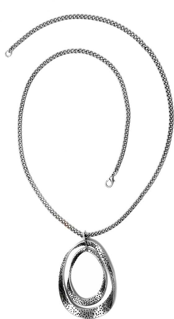 Lange Kette Marina mit zwei ovalen Anhängern von collezione Produktbild 