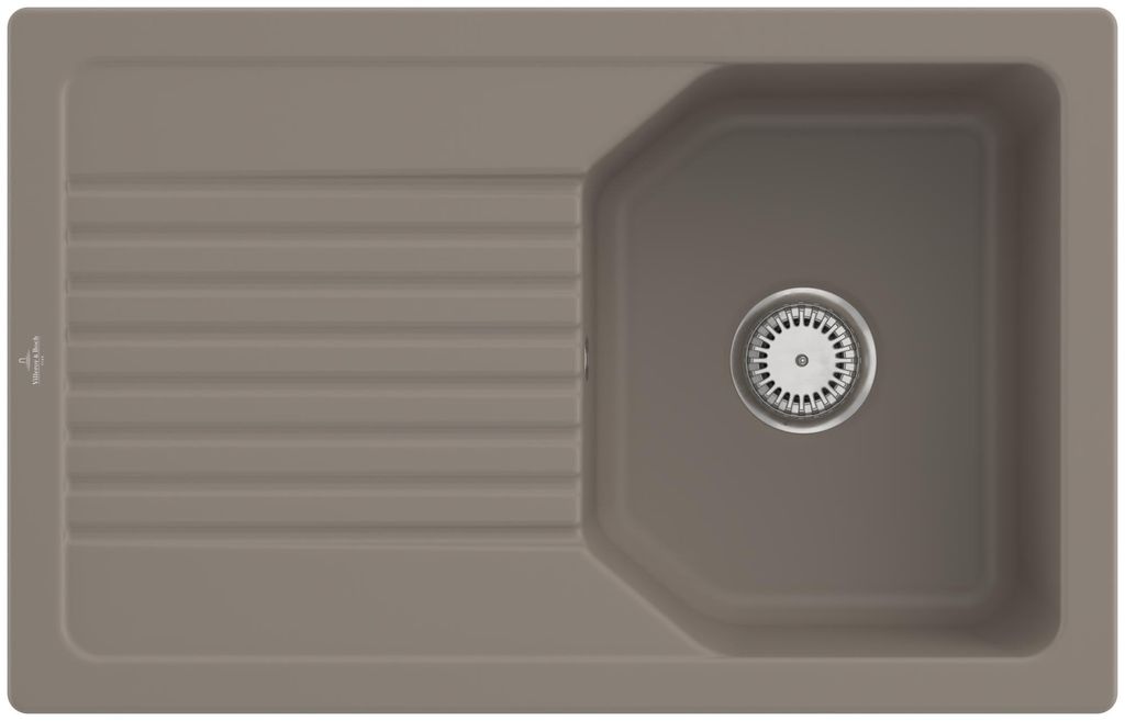 Villeroy & Boch 338402TR Linara 45 Einbauspüle, mit Excenterbetätigung,Timber CeramicPlus - inkl.