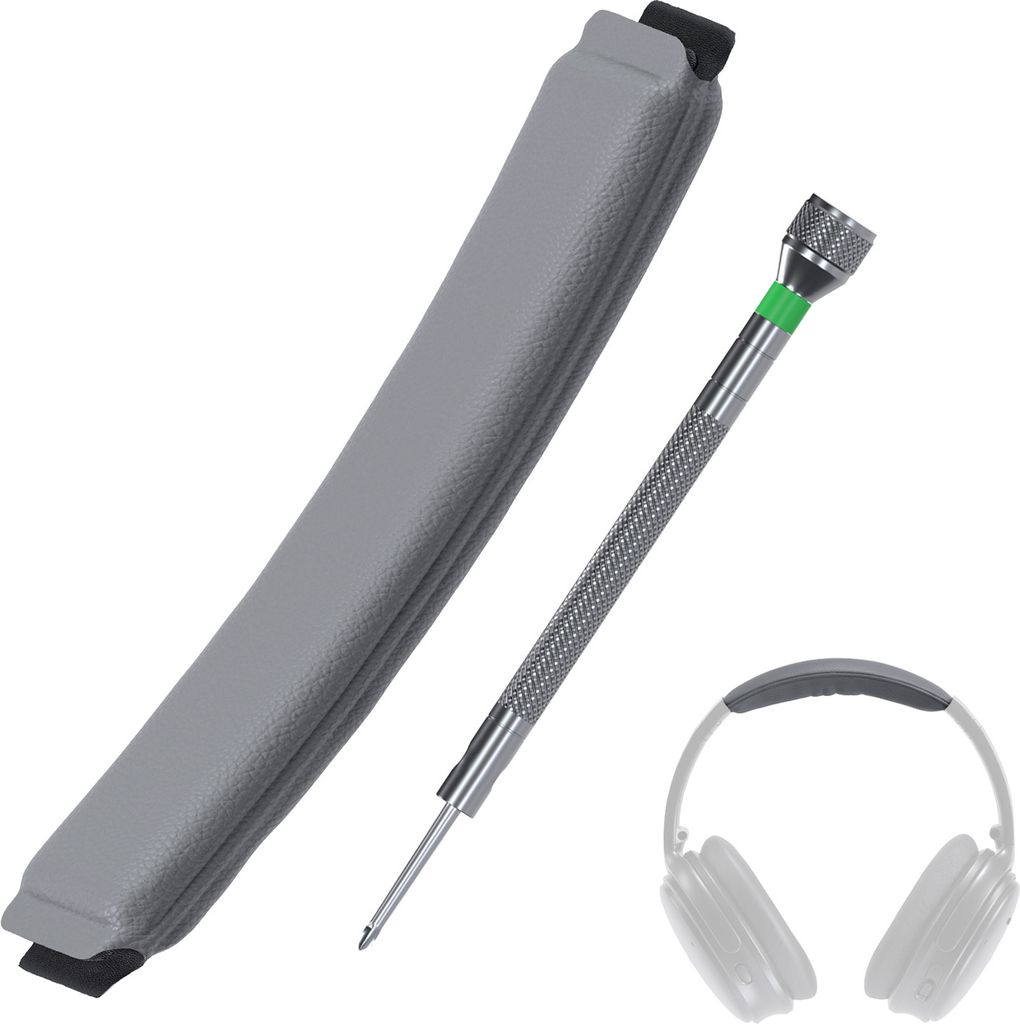 Stirnband Ersatz für Bose QC35 / QC35 II / QC45 - Protein PolyurethanKopfpolster - Grau
