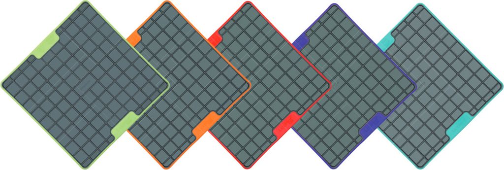 LickiMat Playdate Tuff Leckmatte für Katze - 20 x 20 cm, Farbe:türkis, Größe:small - 20 x 20cm