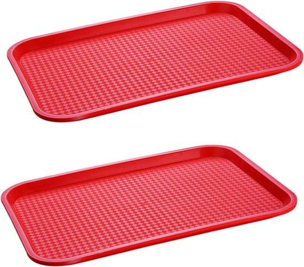 Rechteckiges multifunktionales Antislip-Tablett - 2 Stück