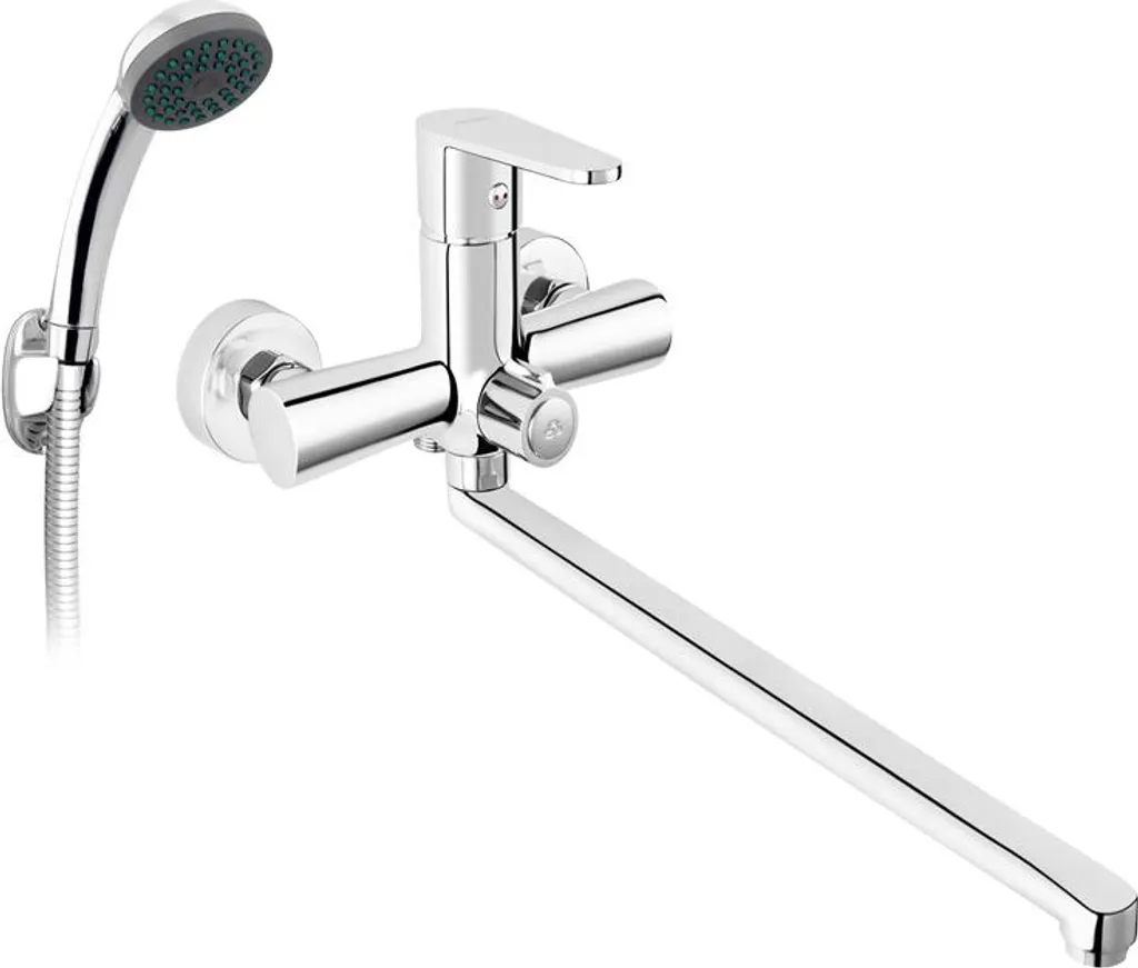 Mitigeur Baignoire Cordoba Bcd55A en Laiton Chromé avec Bec Cascade