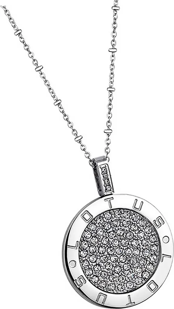 Collier Argenté Lotus Style LS1751-1/1 : Idée Cadeau Bijou Femme Acier