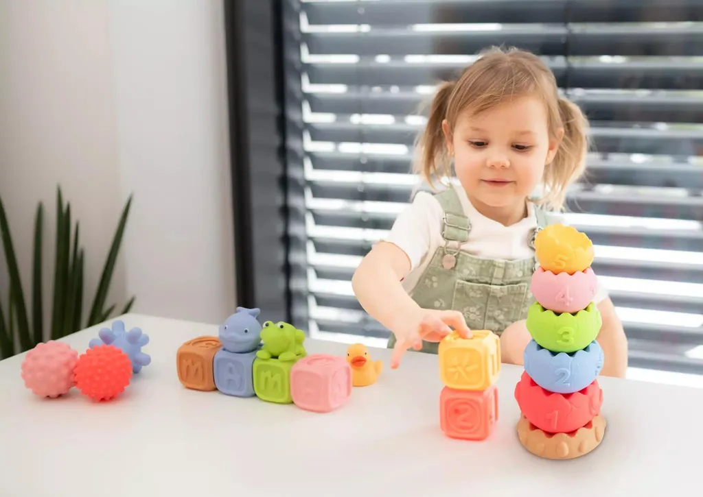 Blocs de construction souples Tullo 18 pièces : jouet bébé sans risque - 7