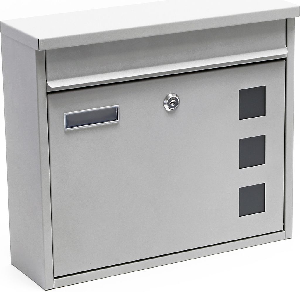 Cassetta postale Wiltec V12 color argento 360 x 105 x 315 Immagine del prodotto 