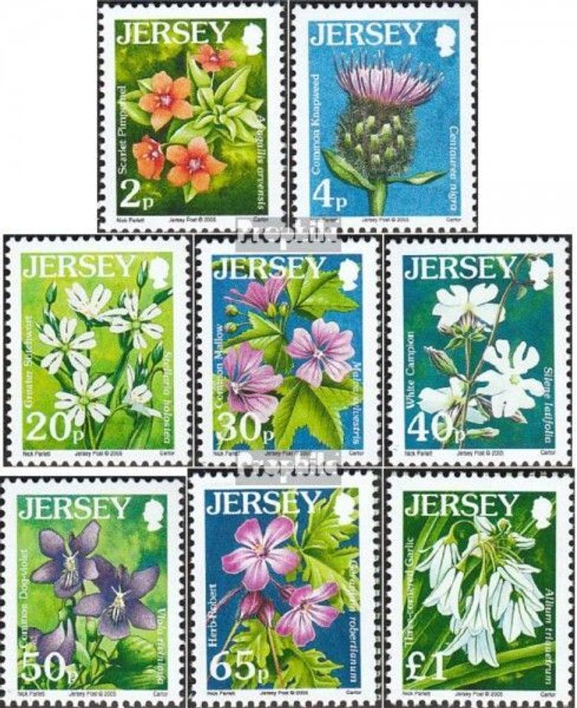 Briefmarken GB - Jersey 2005 Mi 1187-1194 (kompl.Ausg.) postfrisch Wildblumen