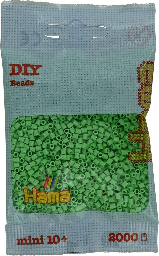 Hama Beutel mit 2000 Mini-Bügelperlen Apfelgrün
