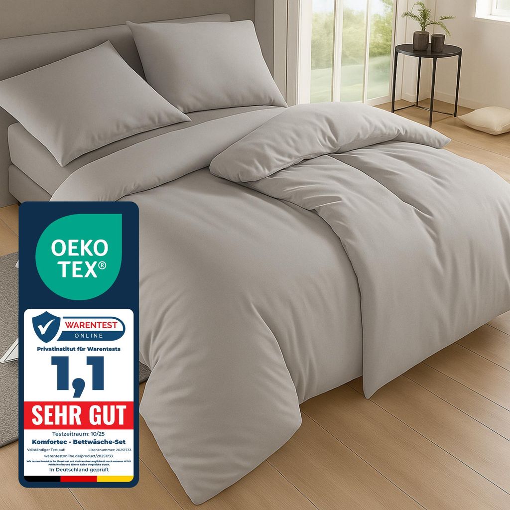 Komfortec Bettwäsche 155x220 4teilig Bettwäsche-Sets 2 Produktbild 