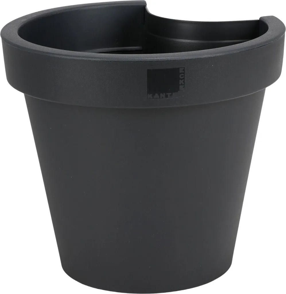 Jardinière de Descente Ø 24cm Noire - Lot de 9 Pots de Fleurs pour Tuyau
