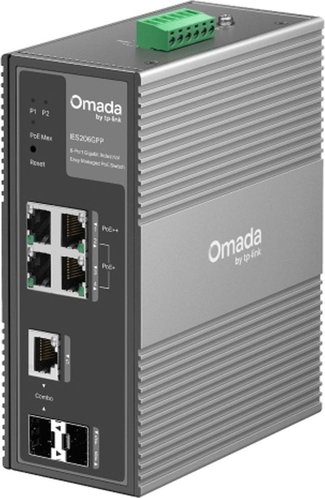 TP-Link Omada IES206GPP – Verwalteter Industrie-Switch mit Produktbild 