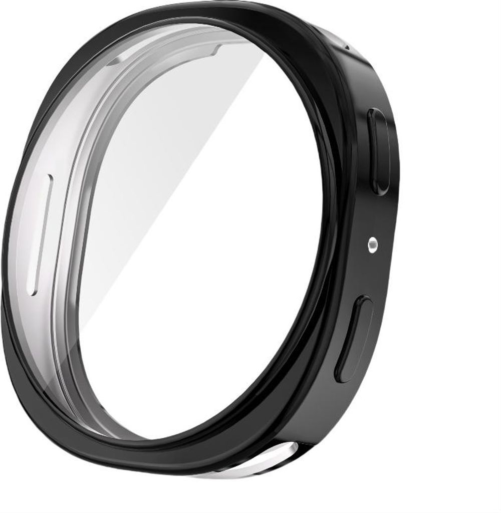 INF 40mm TPU Schutzhülle für Samsung Galaxy Watch 8 – Stoßfest, Schwarz Schwarz M