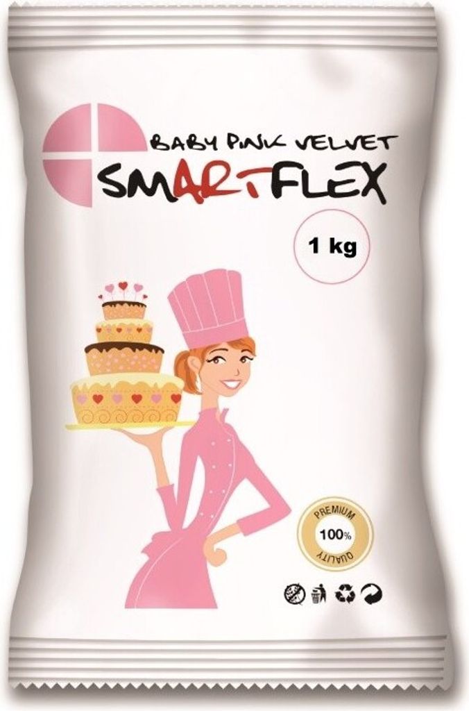 Smartflex Fondant Baby Rosa Samt 1kg