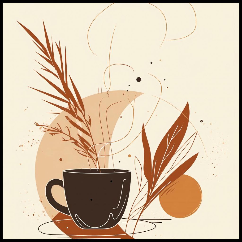 Plakat 80x80cm Morgenkaffee Muse
