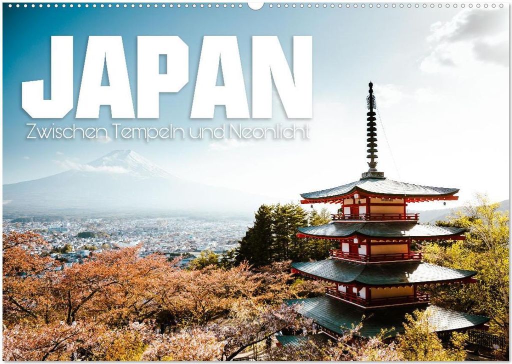 Japan - Zwischen Tempeln und Neonlicht (Wandkalender 2026 DIN A2 quer), CALVENDO Monatskalender