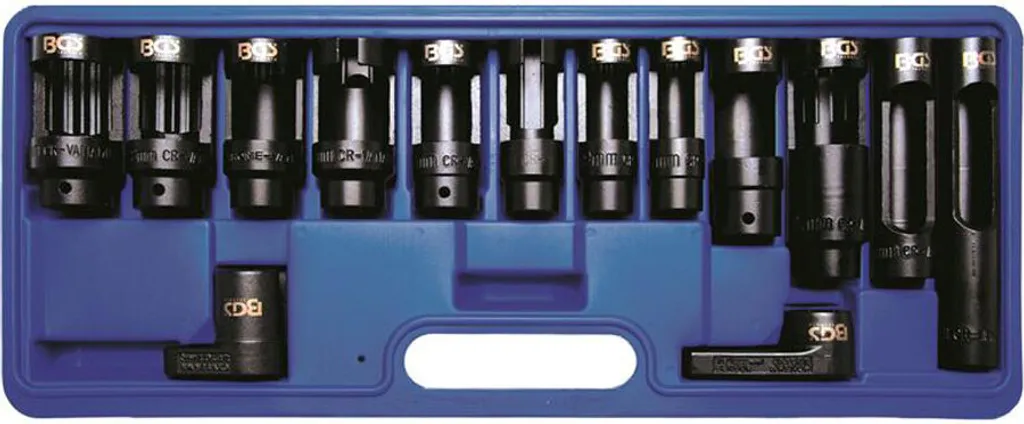 Coffret de douilles pour sondes lambda et injecteurs - Kit de 14 outils - 5
