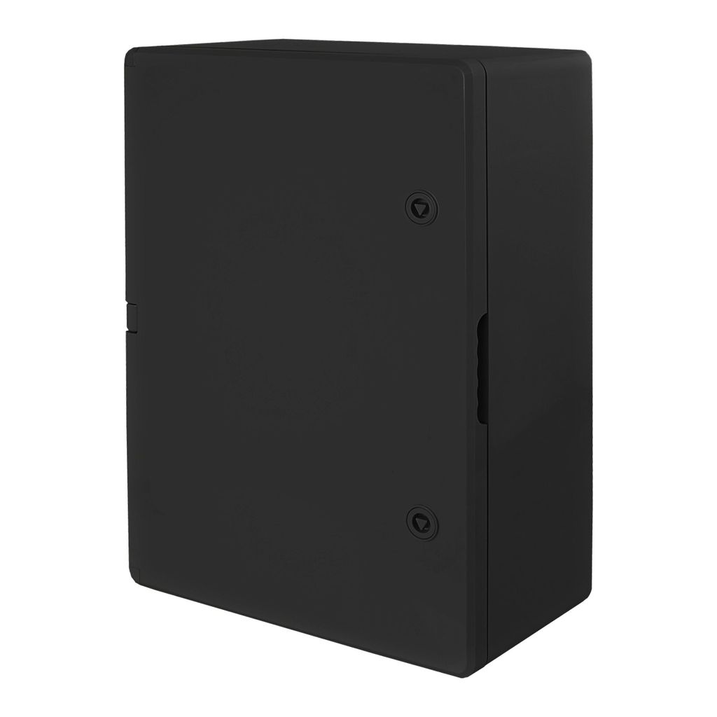 Schaltschrank ABS 500x700x250 Schwarz Kunststoff IP65 Gehäuse Schrank Industriegehäuse Leergehäuse