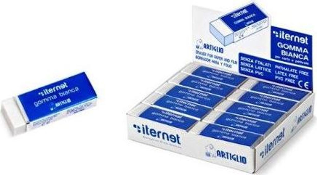 Artiglio 5010 Radierer Kunststoff Weiß 20 Stück(e)