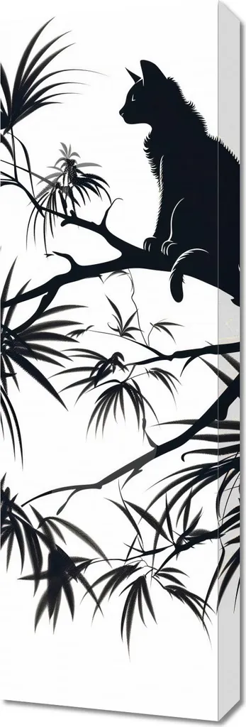 Offerta Quadro 30x90 Su un Ramo - Stampa Tela Alta Definizione