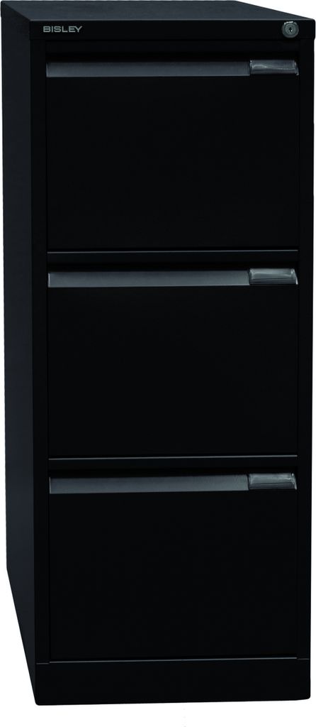 Bisley Hängeregistratur Schrank - 3 Schübe - Farbe: Schwarz