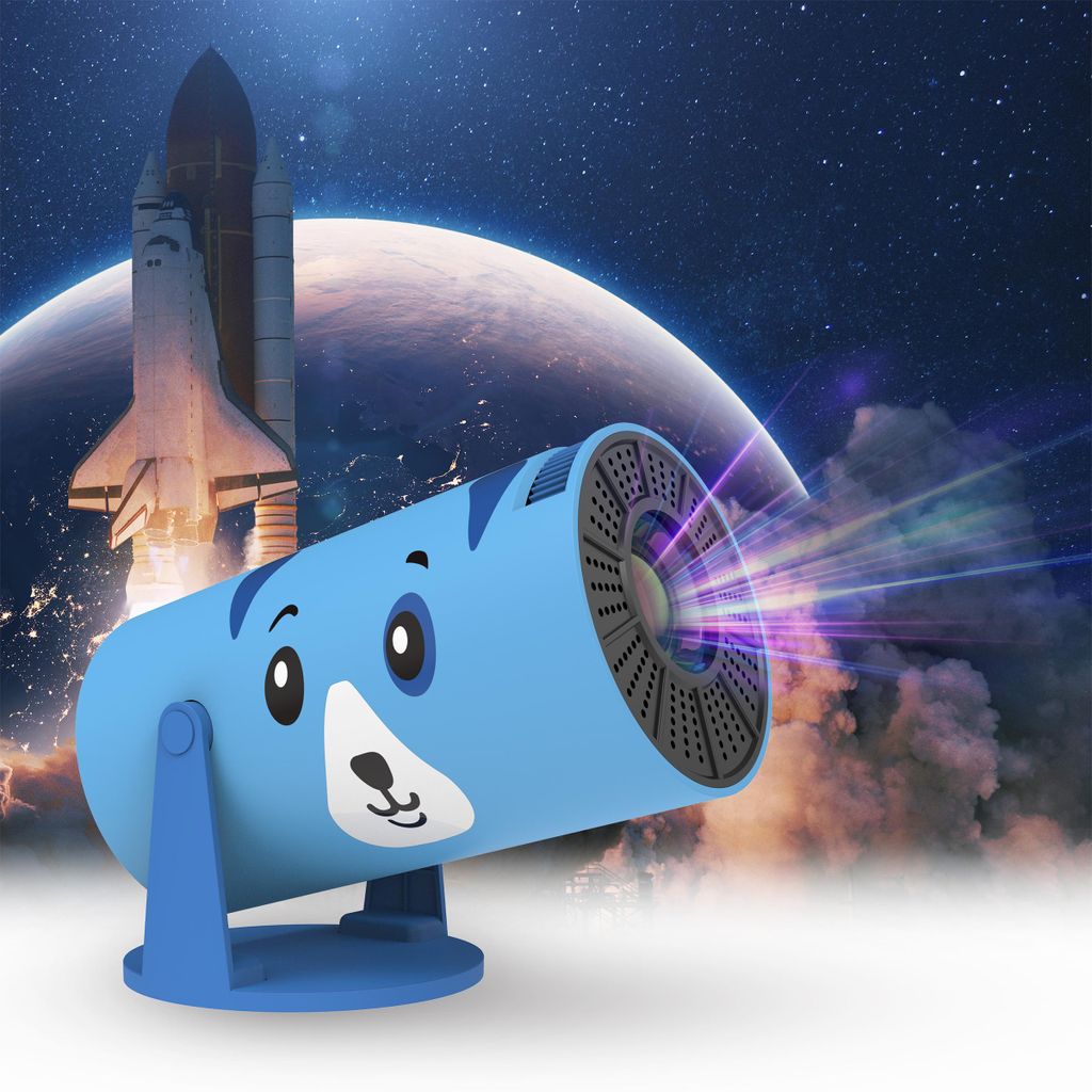 Beamer Kiano Kid Kinder Blau Hund Projektor HD 720p WLAN Produktbild 