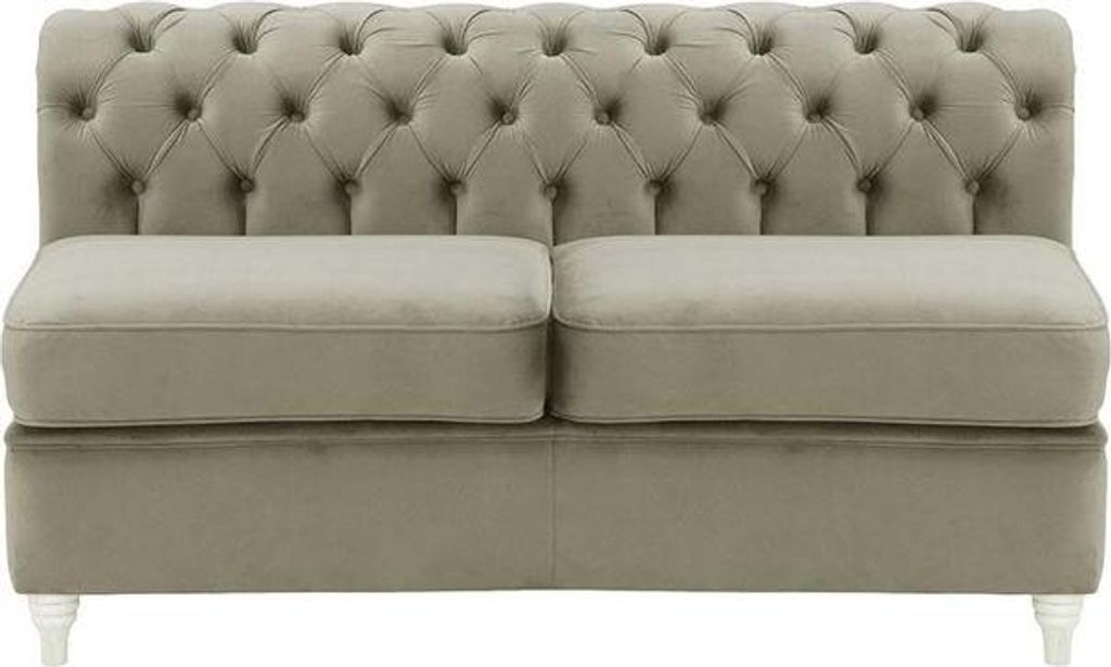 Chesterfield Modul - Innenelement, zweisitzig (2CP)-Velluto 17-white