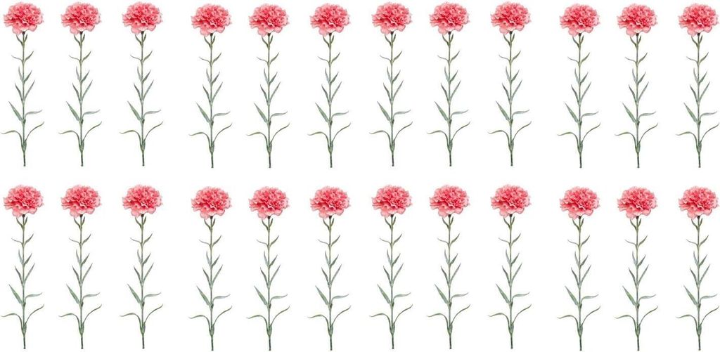 24er Set künstliche Nelken Dianthus spray H. 67cm rosa Emerald Kunstblumen