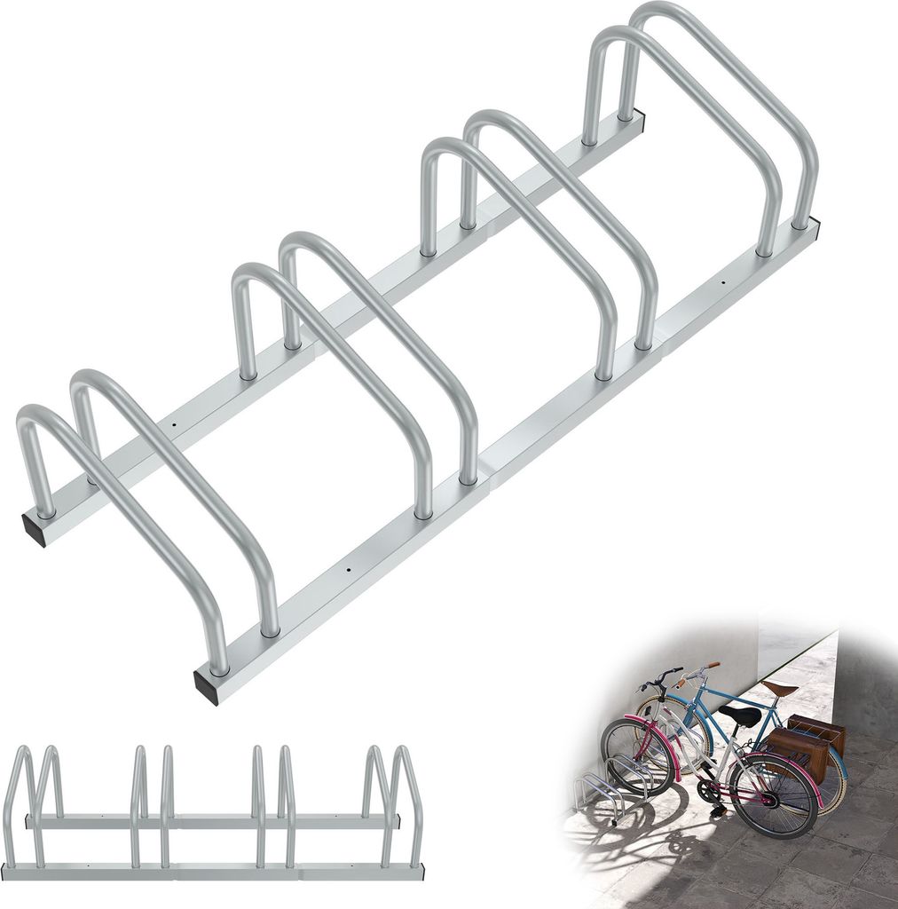 UISEBRT Stojak rowerowy na 4 rowery - metalowy stojak na Zdjęcie produktu 