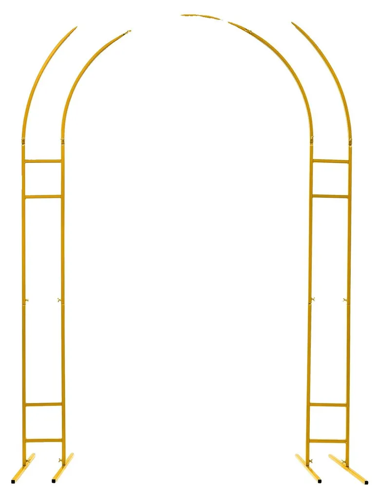 Décoration événementielle support d'affiche arc doré métal stable L