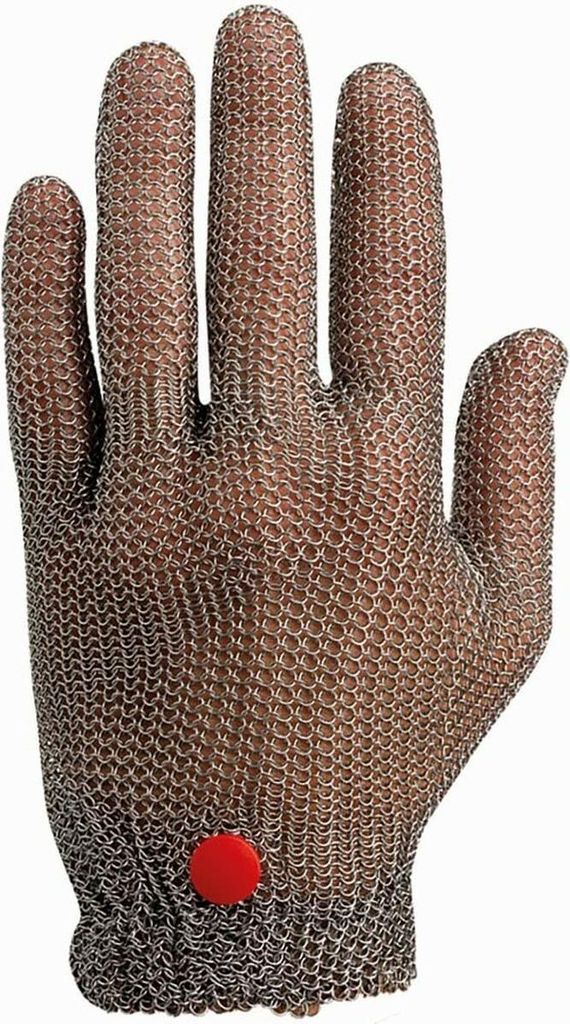 Fleischerhandschuh JUBA Grau Edelstahl Mesh