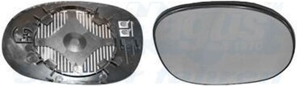 VAN WEZEL Spiegelglas Außenspiegel Rechts für CITROËN XSARA PICASSO (N68) Konvex Beheizbar 0957838